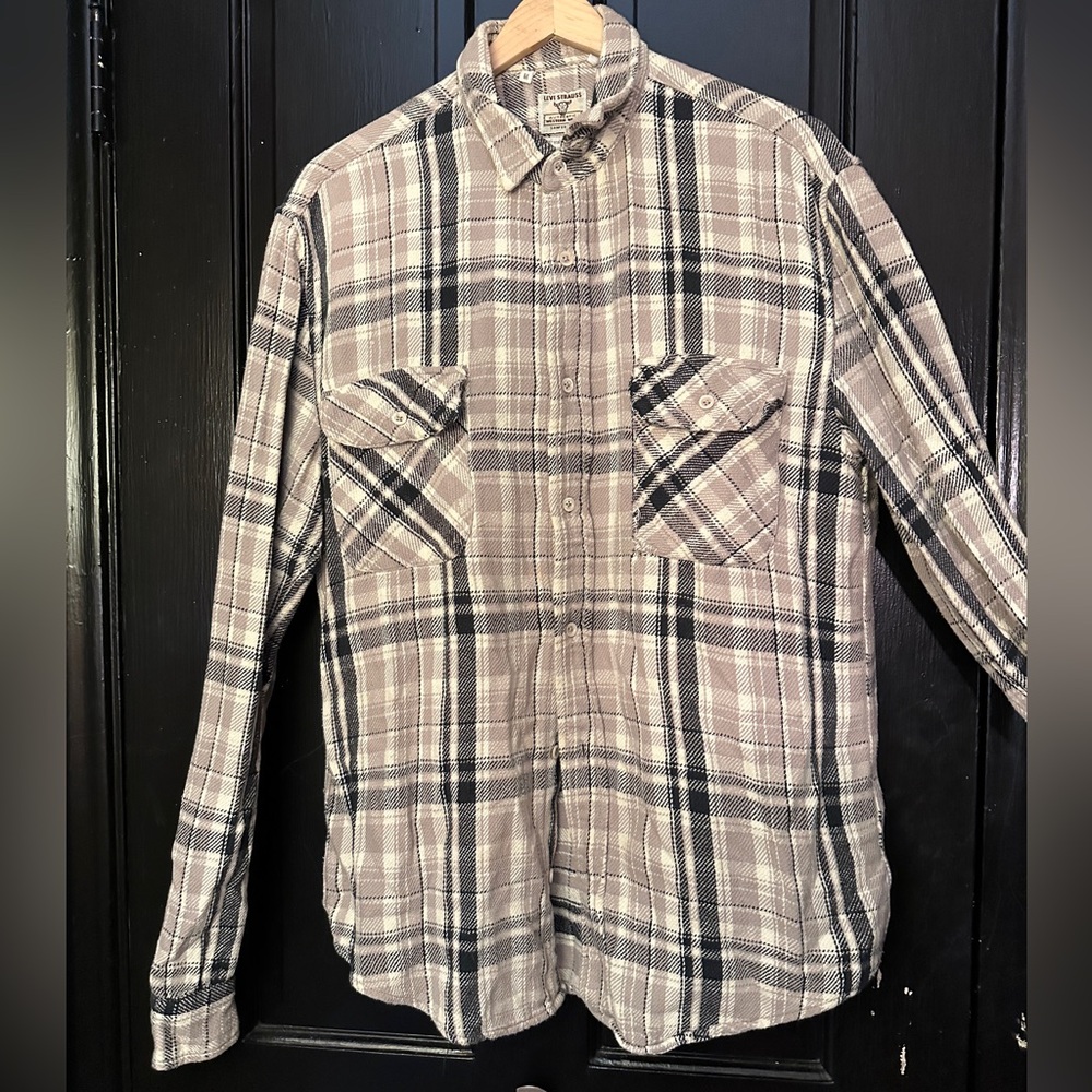 Levi's Vintage Clothing Black Plaid Casual Shirt